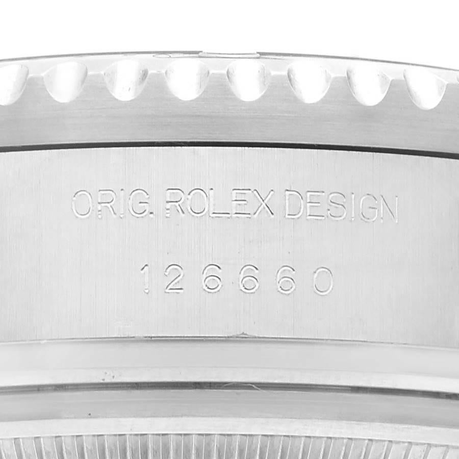 Rolex Montre Seadweller Deepsea 44 en acier avec cadran noir et carte boîte, pour hommes 126660 en vente 3