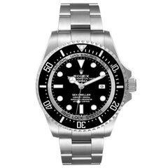 Rolex Seadweller Deepsea 44 Black Dial Steel Mens Watch 126660 Unworn