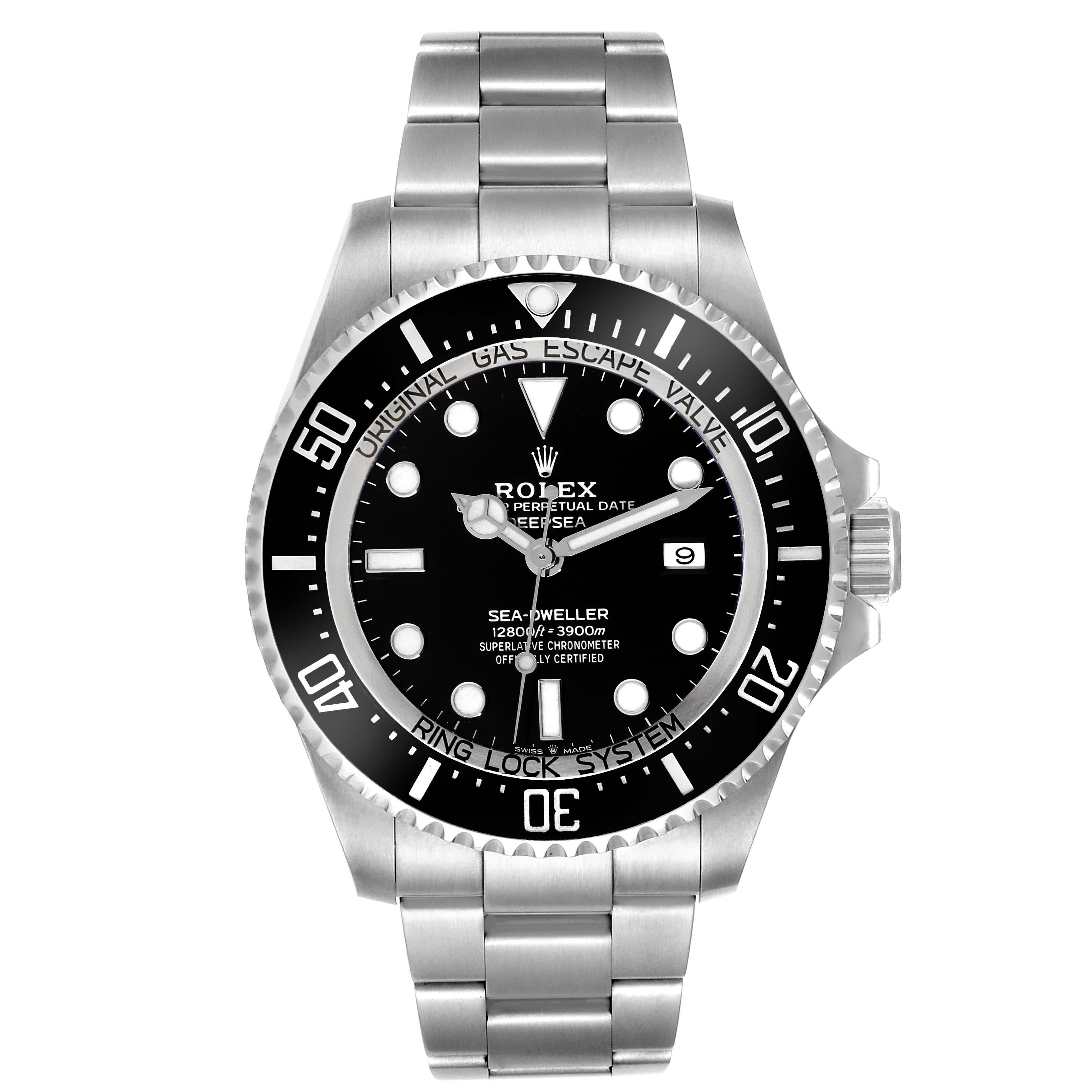 Rolex Seadweller Deepsea 44 Black Dial Steel Mens Watch 126660 Unworn For Sale 1