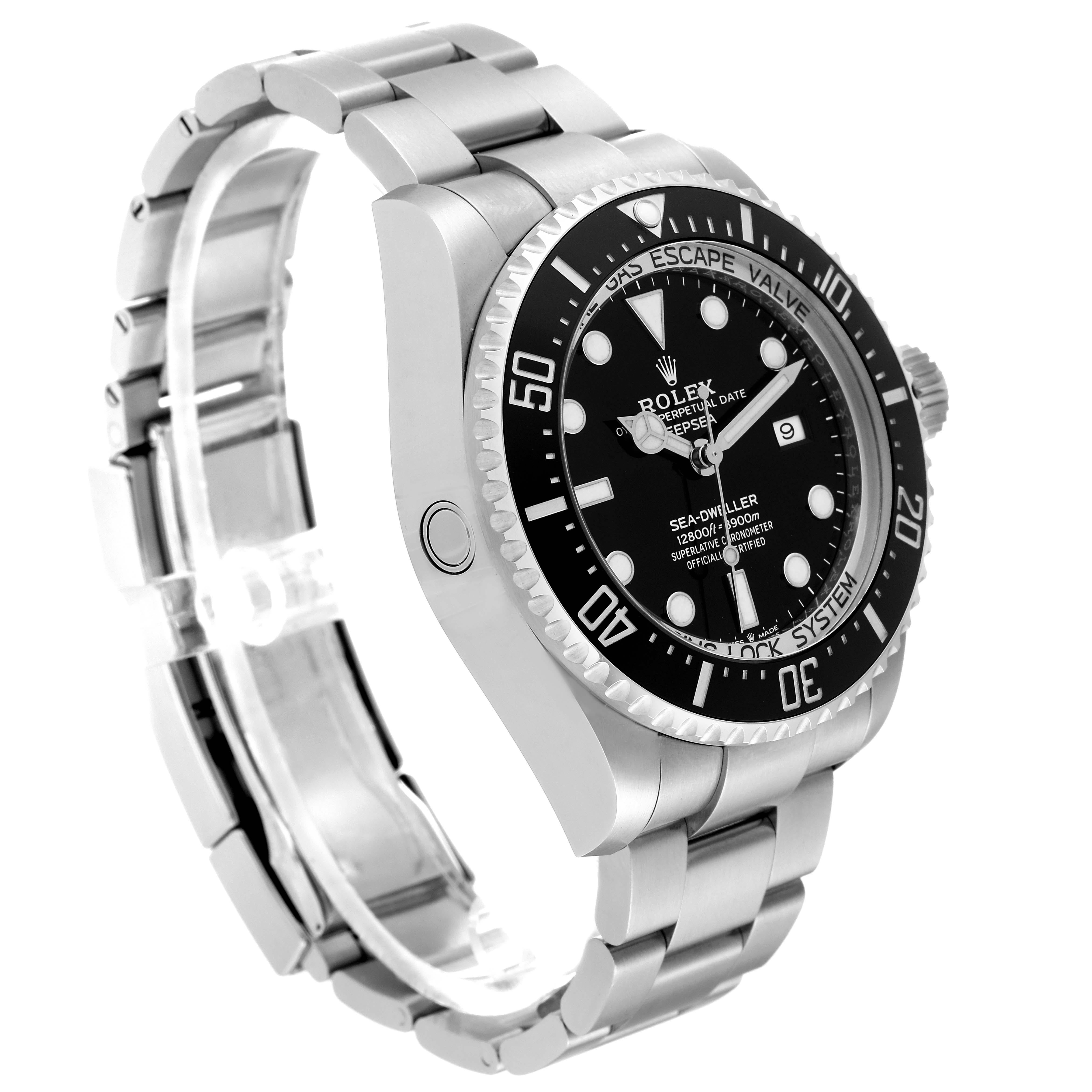 Rolex Seadweller Deepsea 44 Black Dial Steel Mens Watch 126660 Unworn For Sale 2