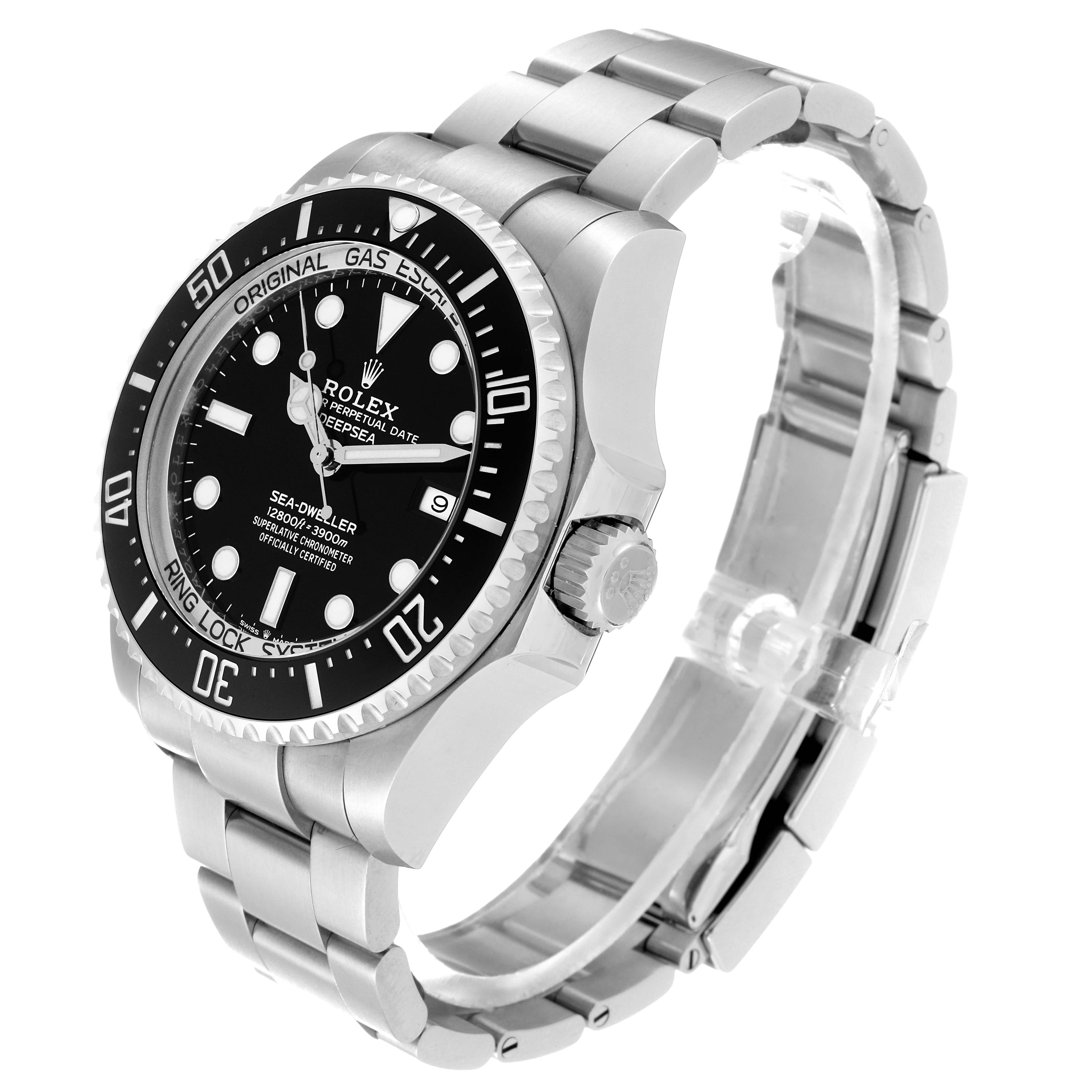 Rolex Seadweller Deepsea 44 Black Dial Steel Mens Watch 126660 Unworn For Sale 3