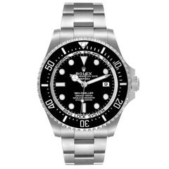 Rolex Seadweller Deepsea 44 Black Dial Steel Mens Watch 136660 Unworn