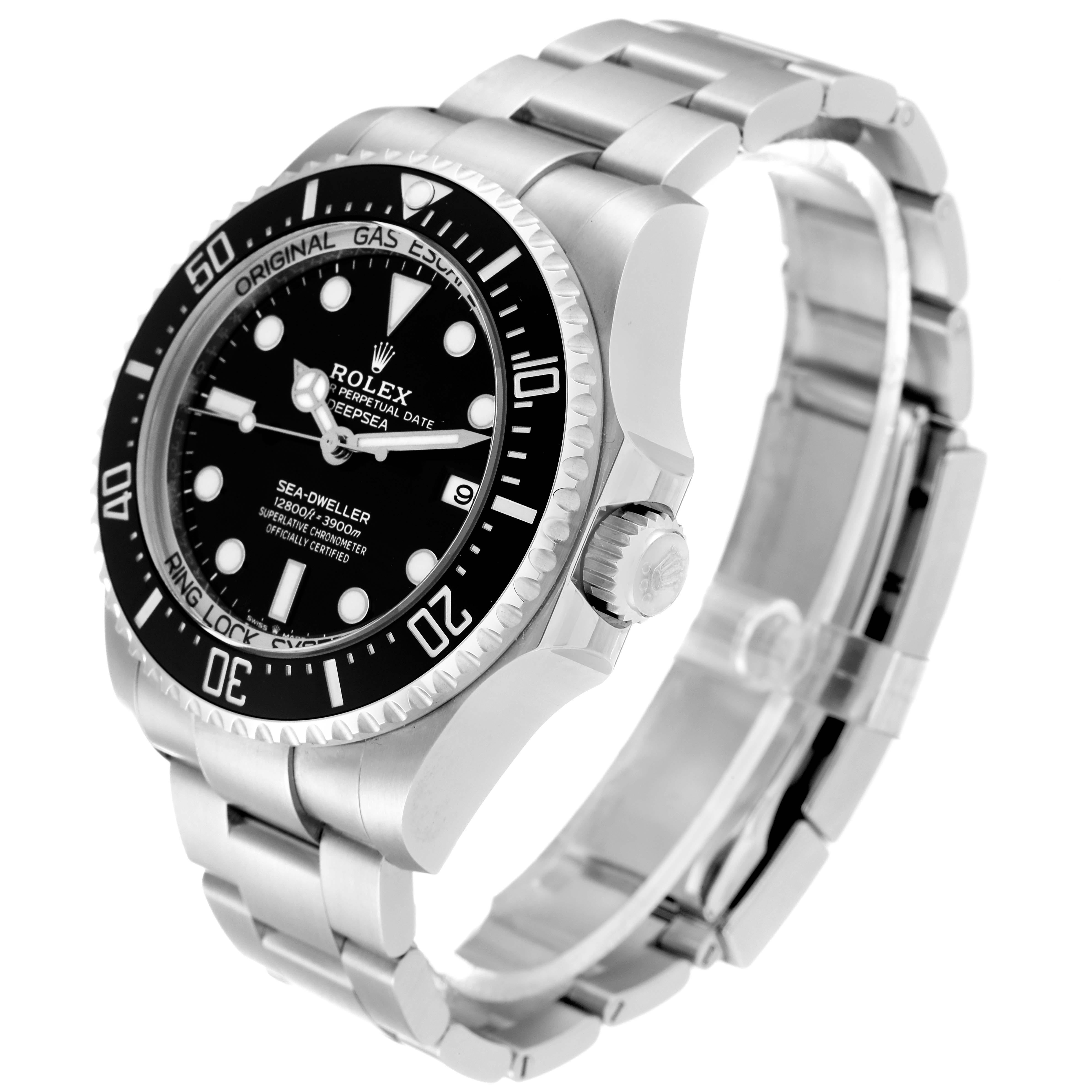 Men's Rolex Seadweller Deepsea 44 Black Dial Steel Mens Watch 136660 Unworn