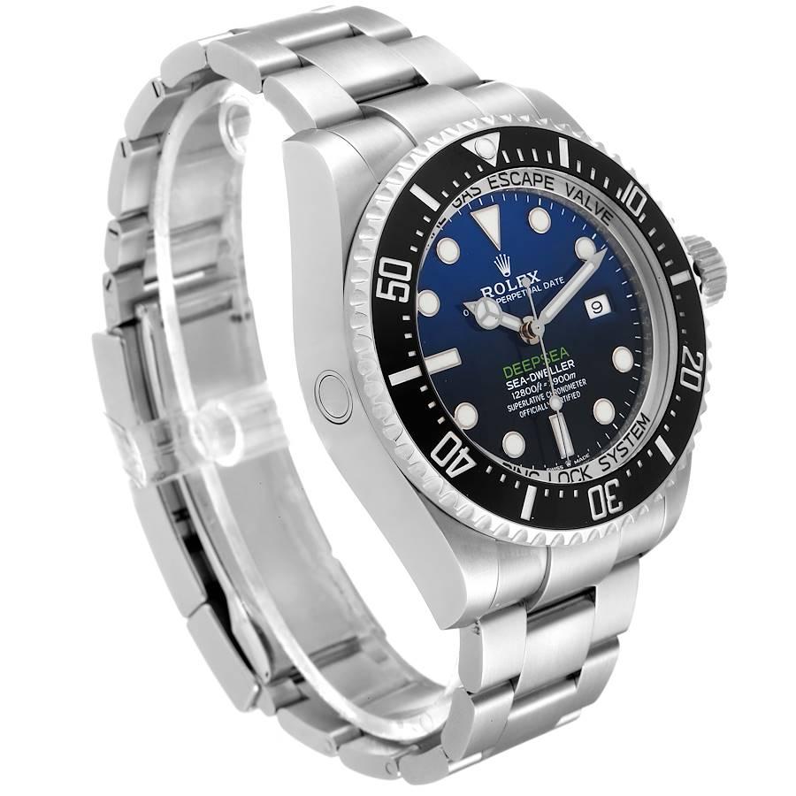Rolex Seadweller Deepsea 44 Cameron D-Blaues Zifferblatt Herrenuhr 126660 Box Card im Zustand „Hervorragend“ im Angebot in Atlanta, GA