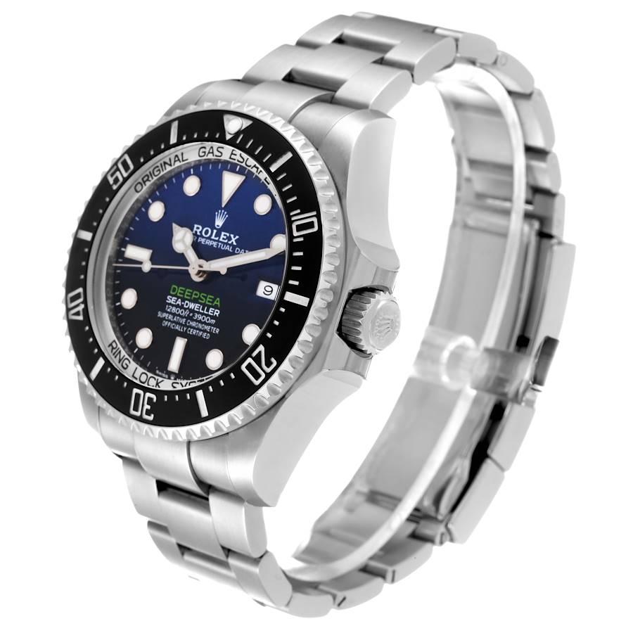Rolex Seadweller Deepsea 44 Cameron D-Blue Dial Mens Watch 126660 Box Card In Excellent Condition For Sale In Atlanta, GA