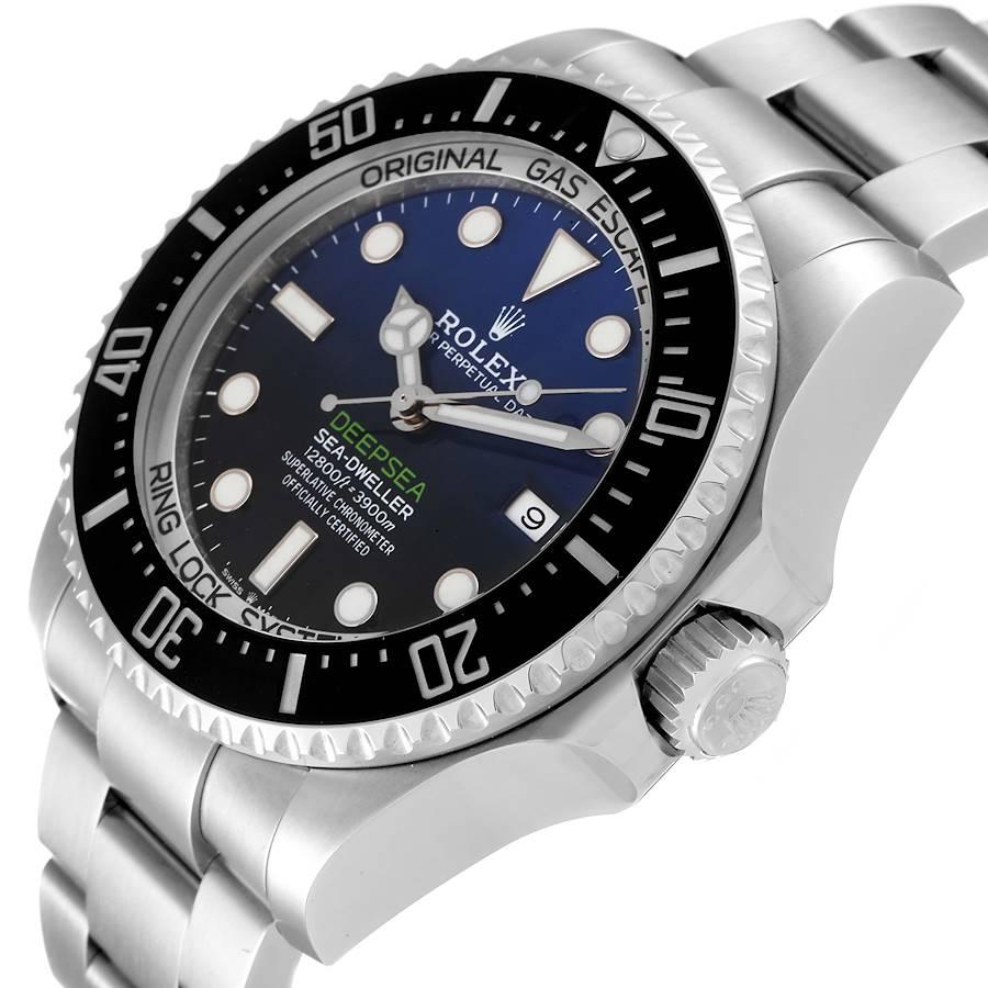 Rolex Seadweller Deepsea 44 Cameron D-Blaues Zifferblatt Herrenuhr 126660 Box Card im Angebot 2