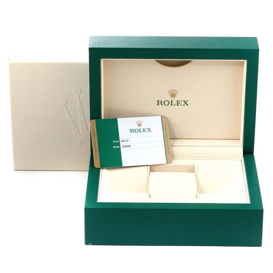 Rolex Seadweller Deepsea 44 Cameron D-Blaues Zifferblatt Herrenuhr 126660 Box Card im Angebot 6