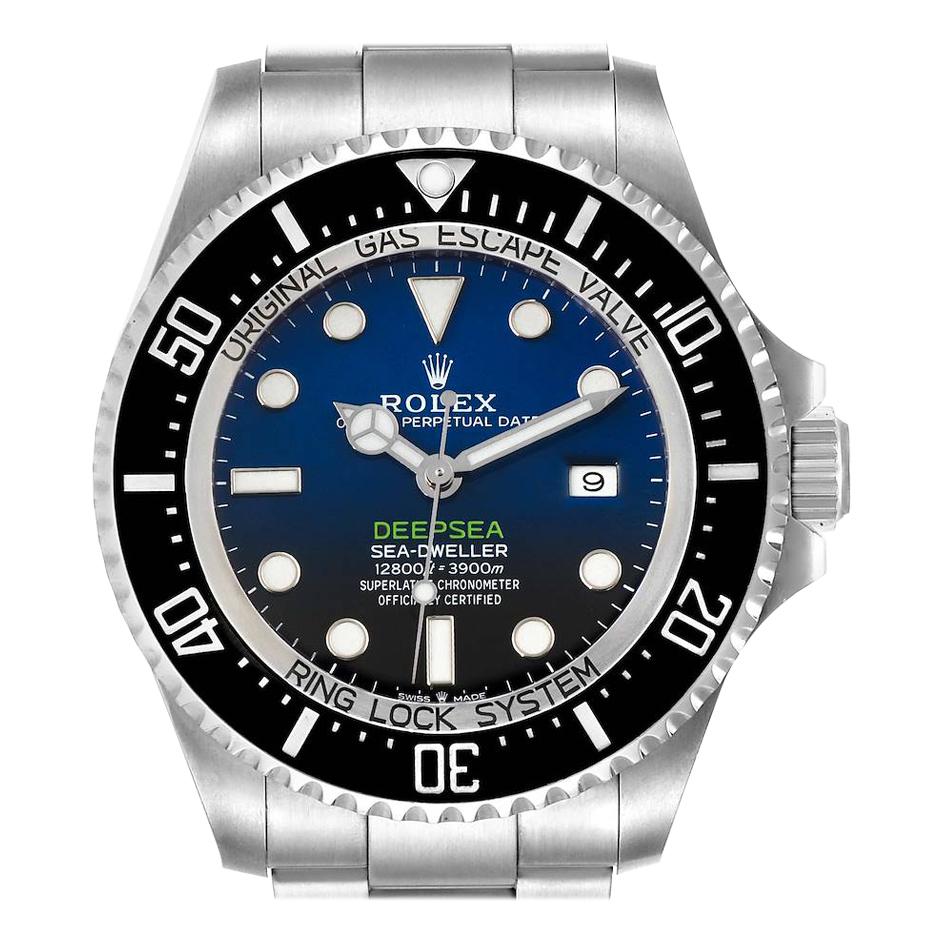 Rolex Seadweller Deepsea 44 Cameron D-Blue Dial Mens Watch 126660 Box Card