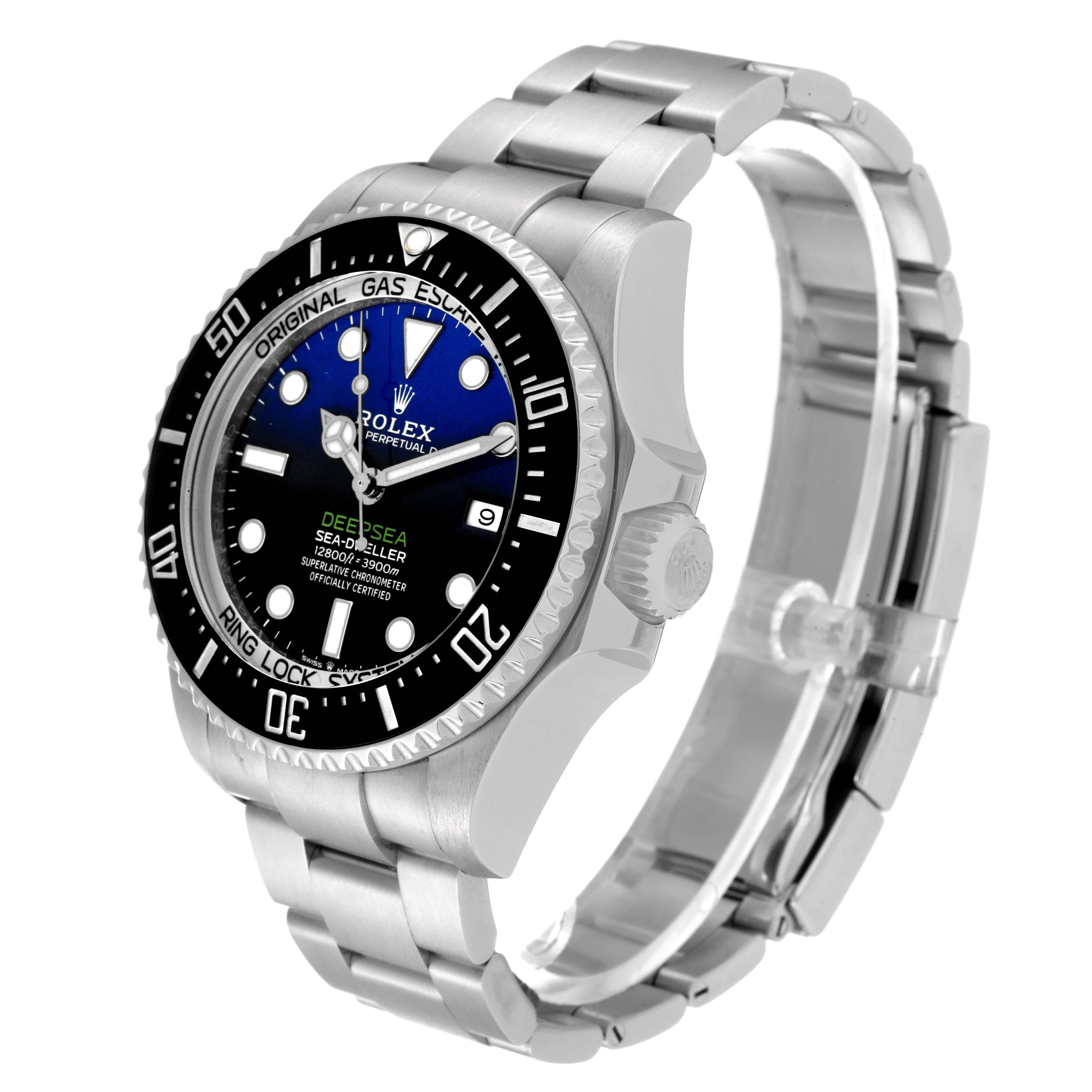 Men's Rolex Seadweller Deepsea 44 Cameron D-Blue Dial Steel Mens Watch 126660 Box Card
