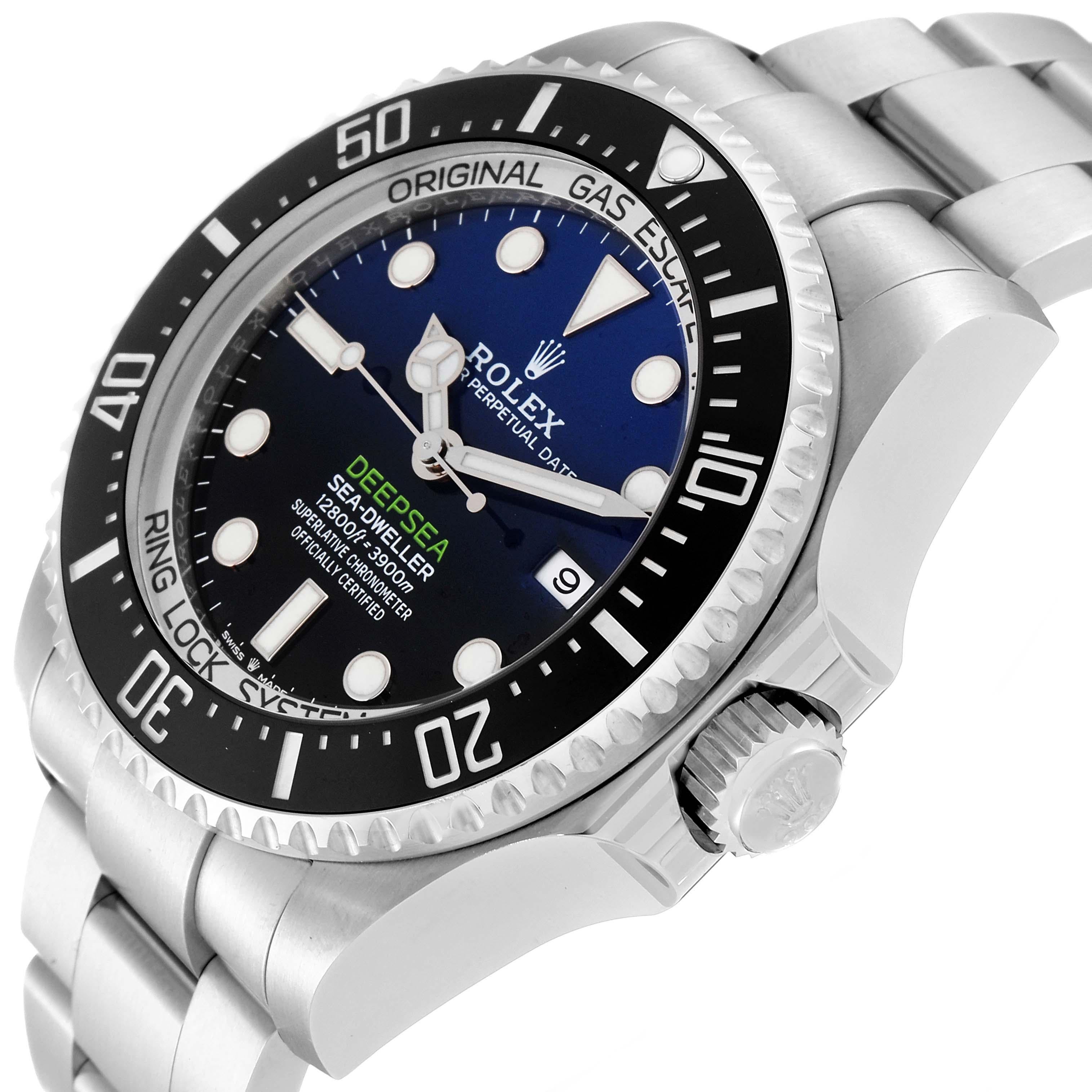 Rolex Seadweller Deepsea 44 Cameron D-Blue Dial Steel Mens Watch 126660 Box Card 5