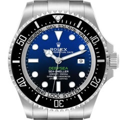 Rolex Seadweller Deepsea 44 Cameron D-Blue Dial Steel Mens Watch 126660 Box Card
