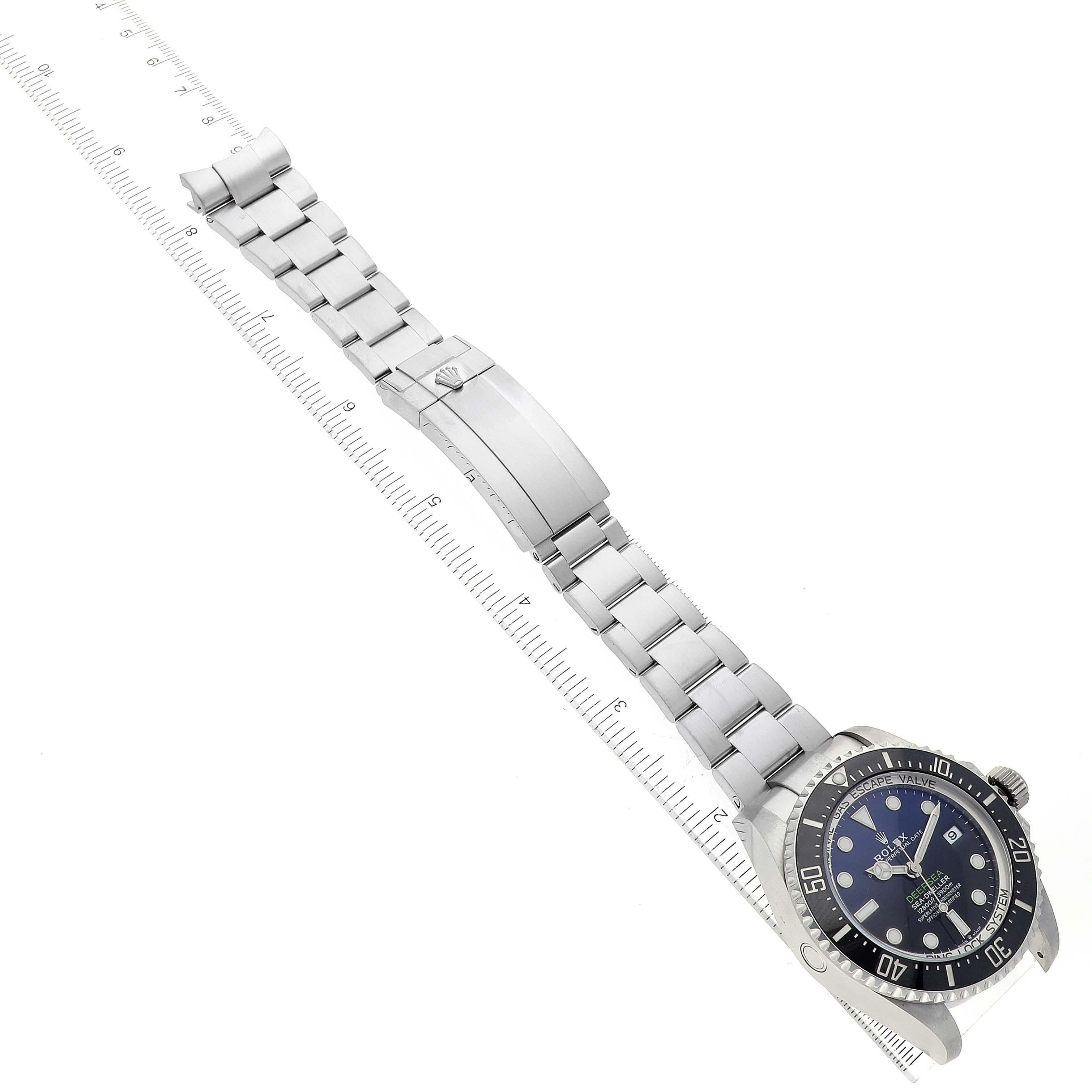 Rolex Seadweller Deepsea 44 Cameron D-Blue Dial Steel Mens Watch 136660 Box Card 8