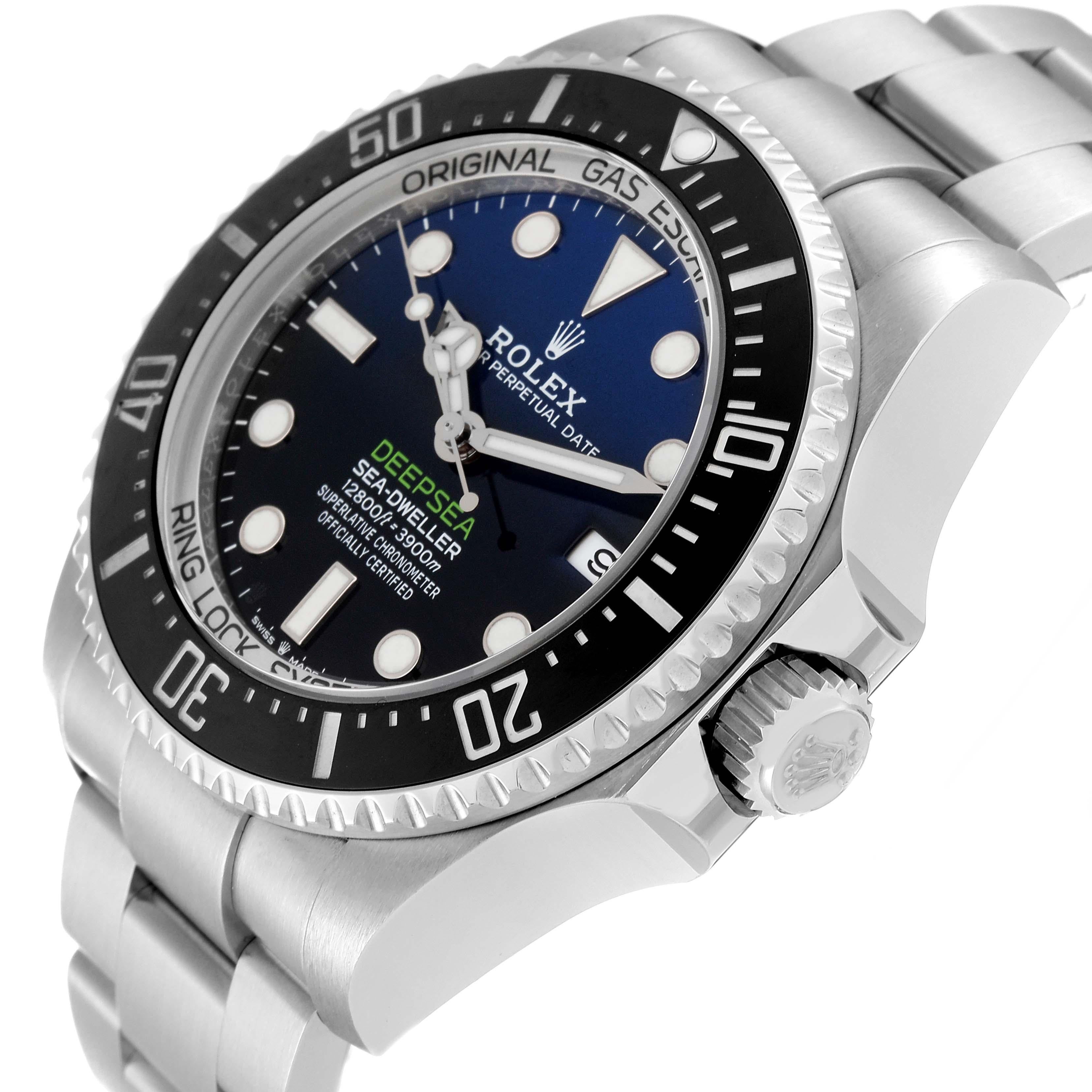 Rolex Seadweller Deepsea 44 Cameron D-Blue Dial Steel Mens Watch 136660 Box Card 1