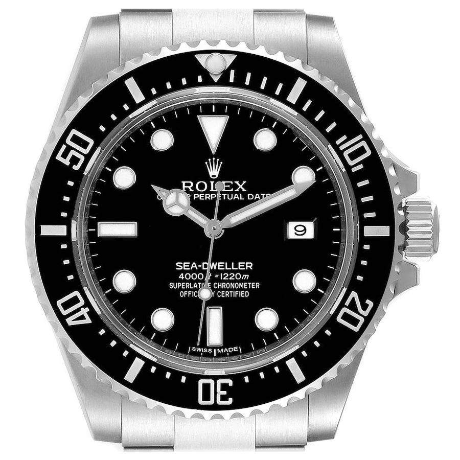 Rolex Seadweller Deepsea Schwarzes Zifferblatt Keramik-Lünette Herrenuhr 116660 Box Card
