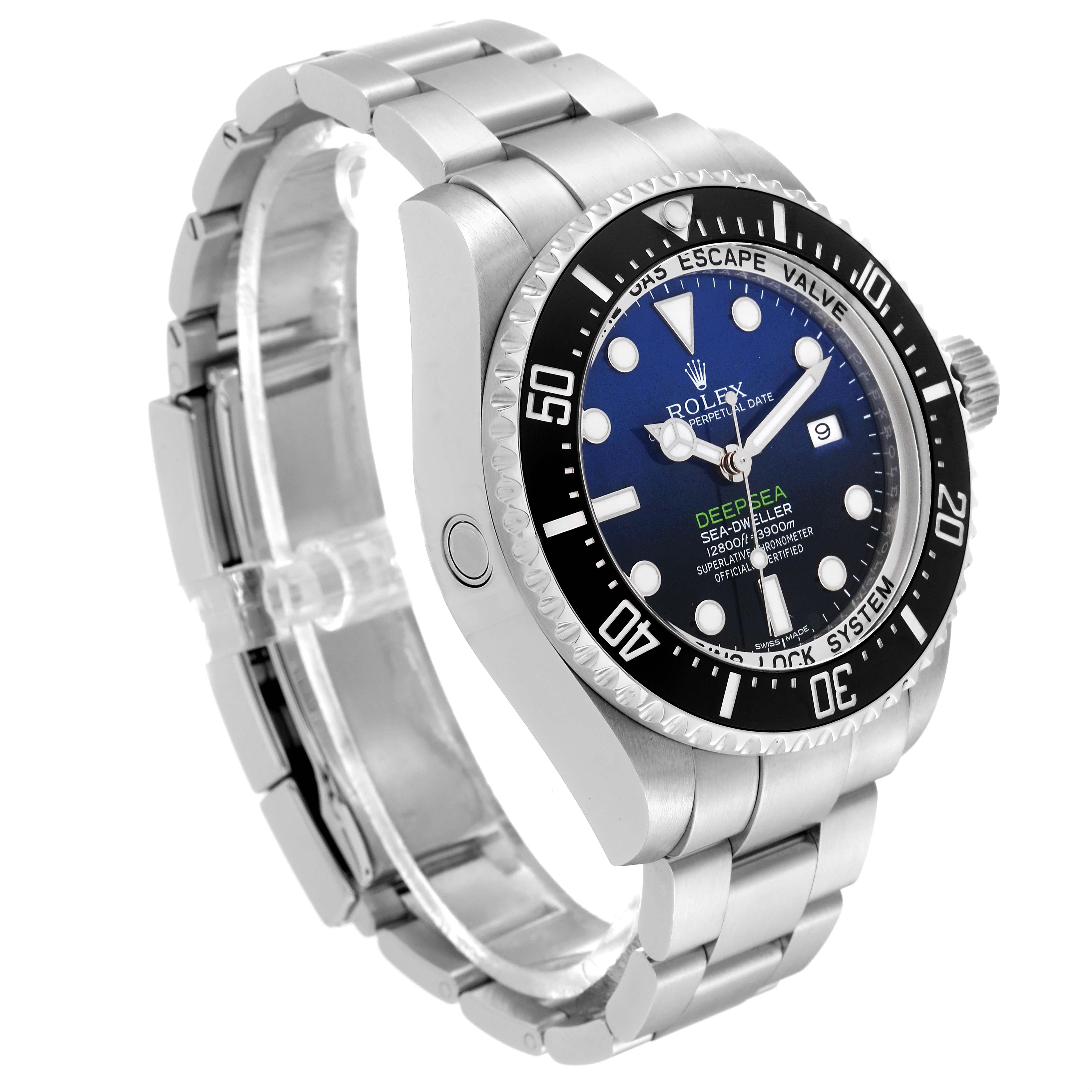 Rolex Seadweller Deepsea Cameron D-Blue Steel Mens Watch 116660 Box Card For Sale 1