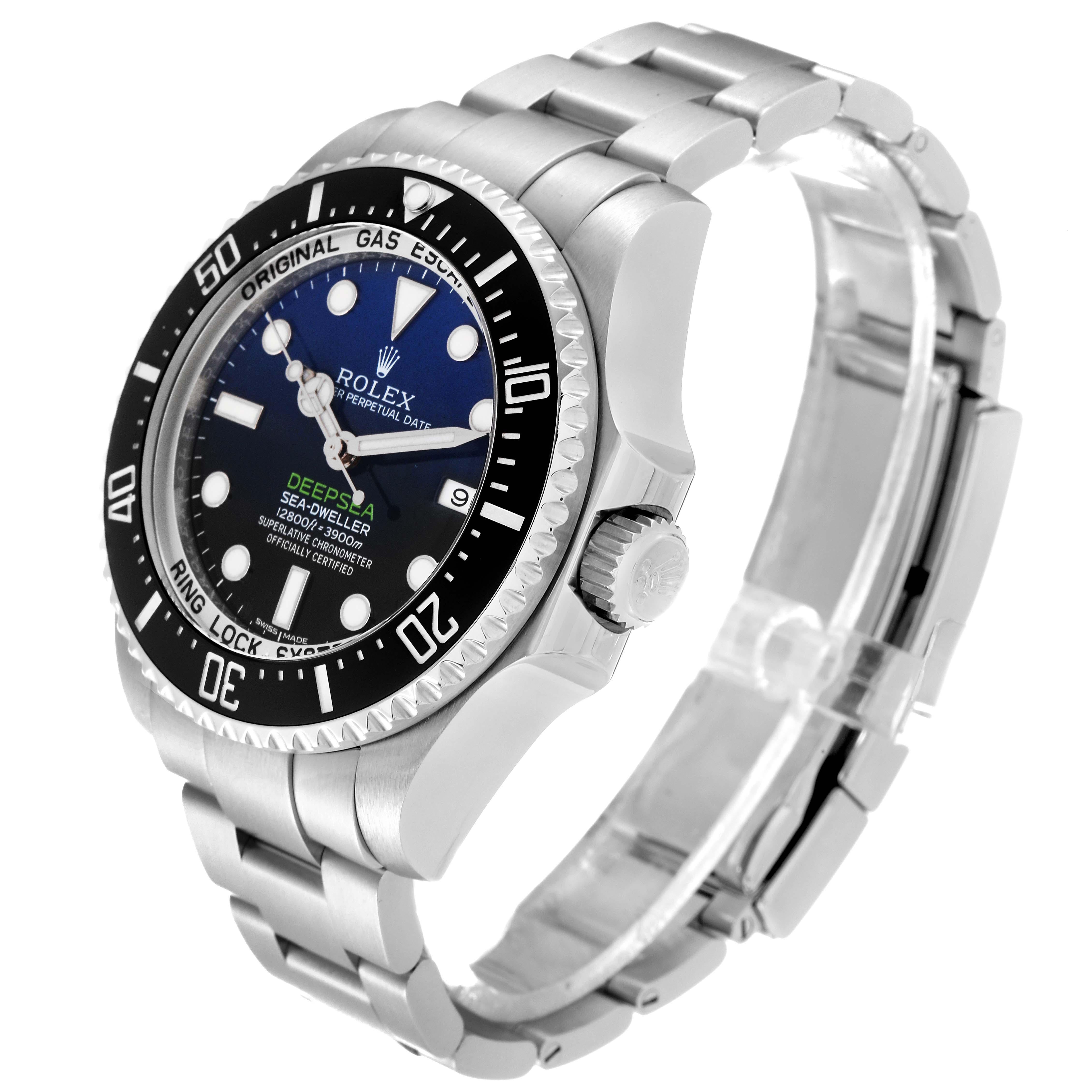 Rolex Seadweller Deepsea Cameron D-Blue Steel Mens Watch 116660 Box Card 3