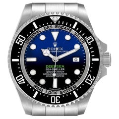 Rolex Seadweller Deepsea Cameron D-Blue Steel Mens Watch 116660 Card