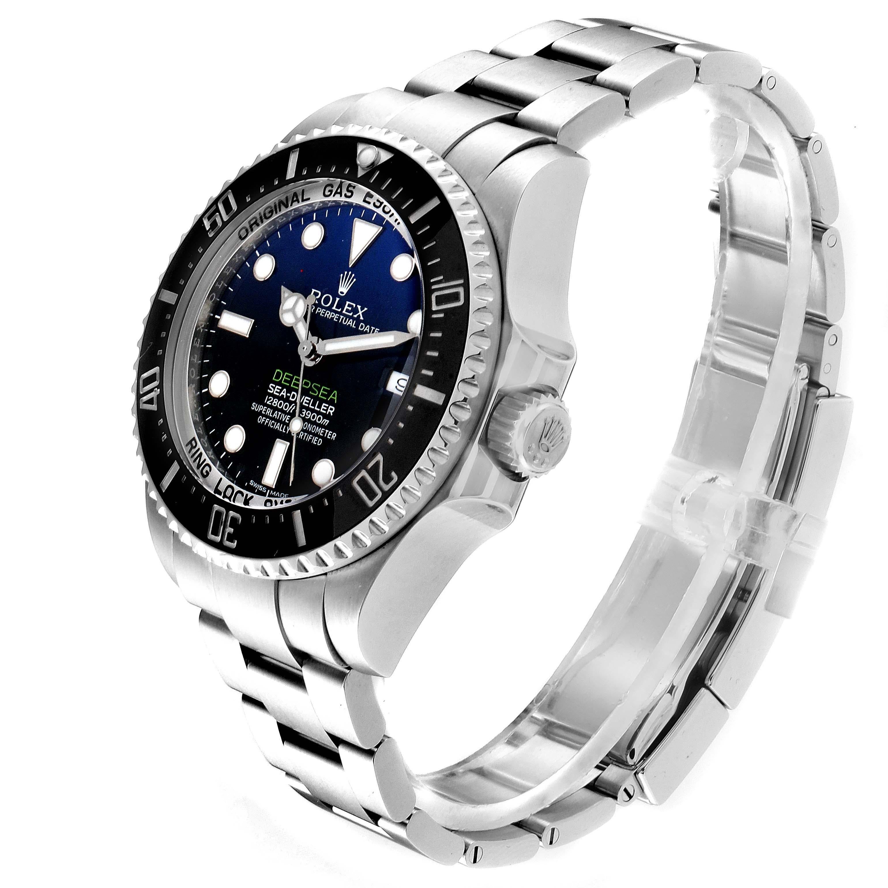 Men's Rolex Seadweller Deepsea Cameron D-Blue Steel Watch 116660 Box Card