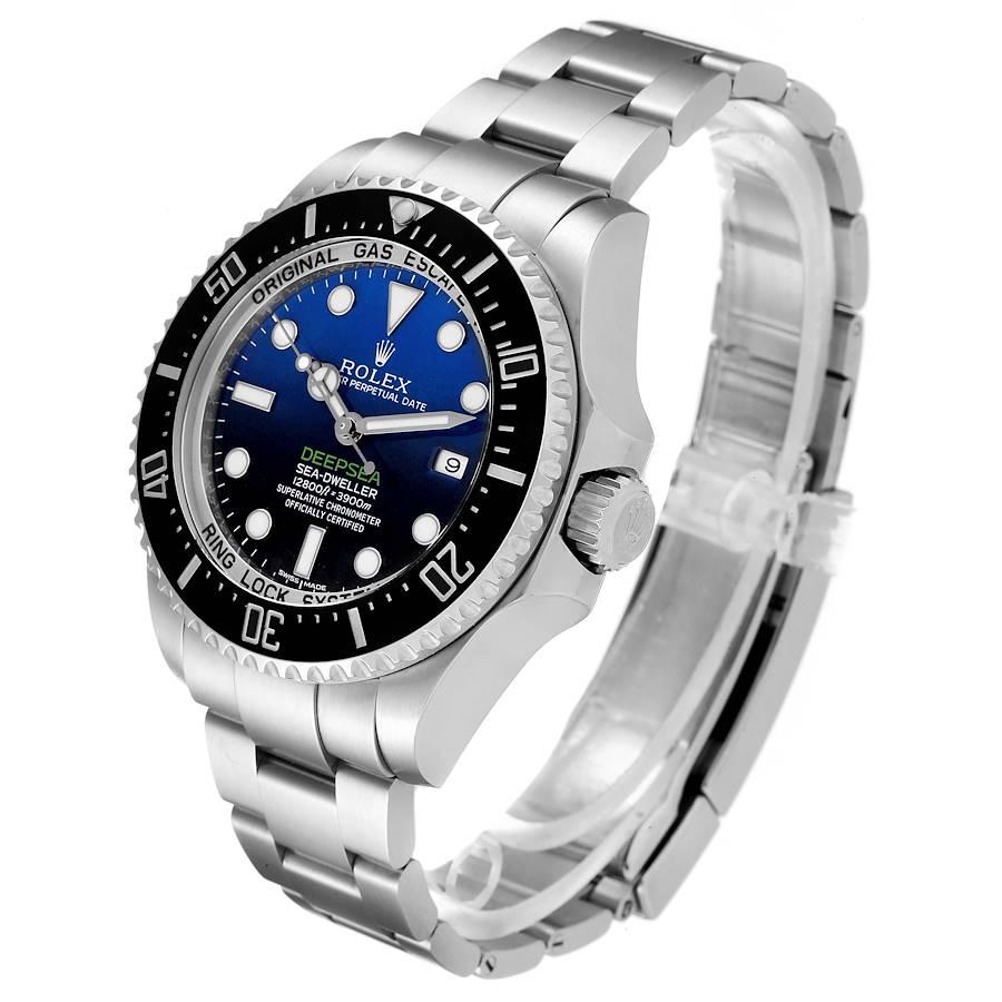 Men's Rolex Seadweller Deepsea Cameron D-Blue Steel Watch 116660 Box Card