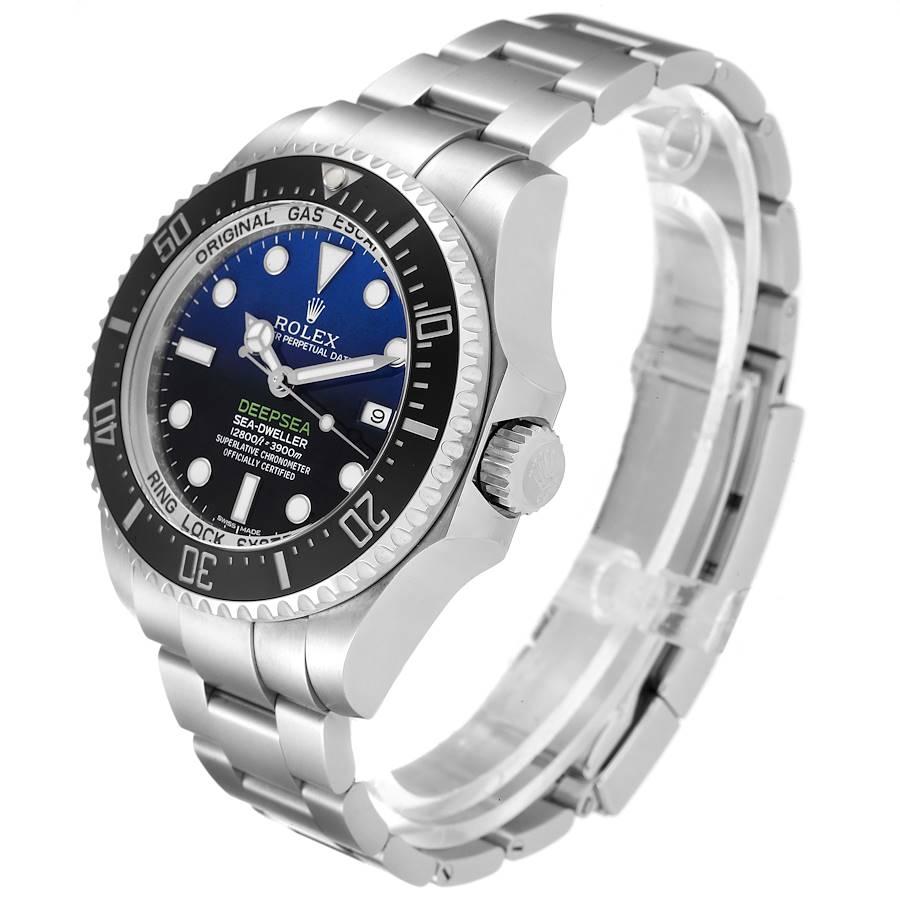Men's Rolex Seadweller Deepsea Cameron D-Blue Steel Watch 116660 Box Card For Sale