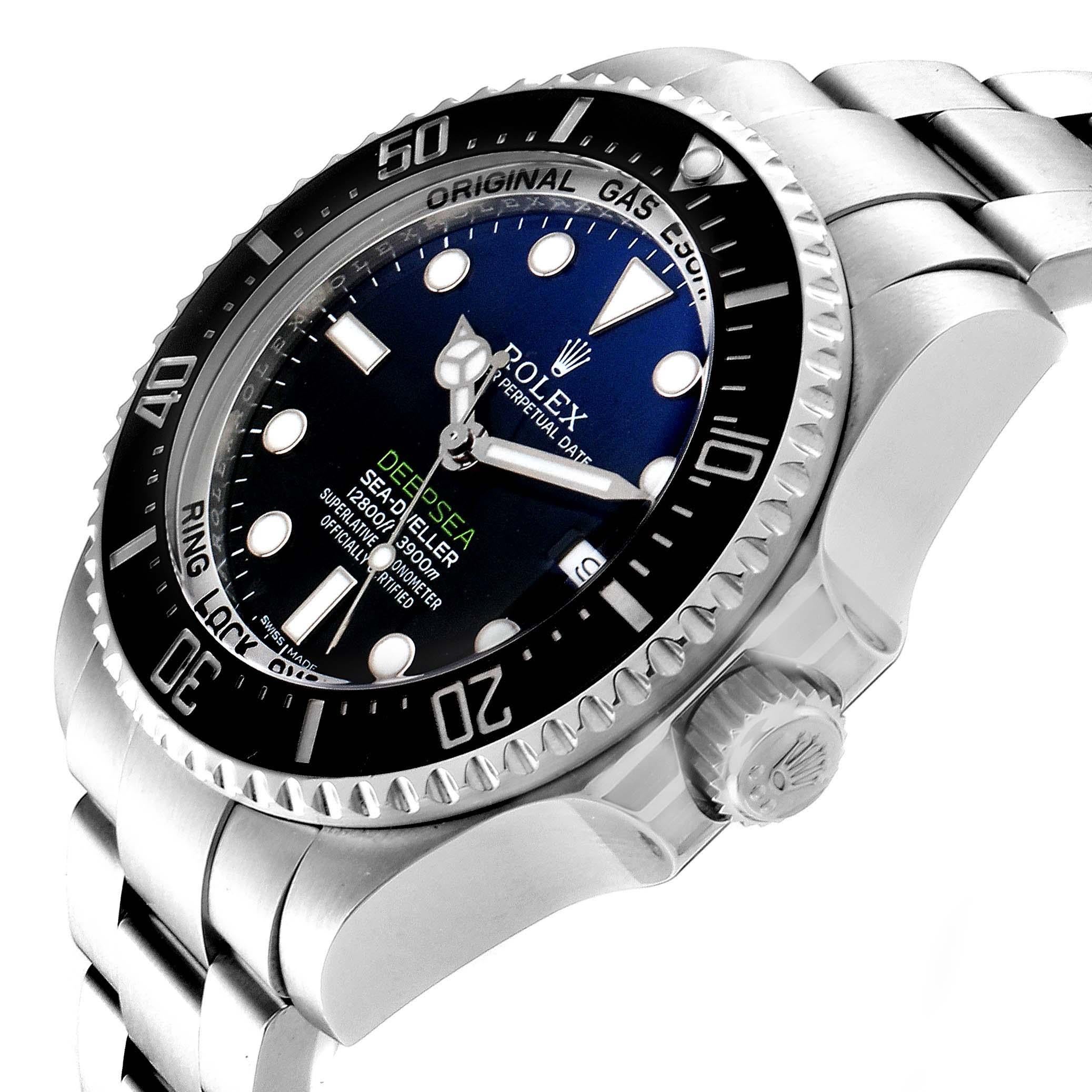 Rolex Seadweller Deepsea Cameron D-Blue Steel Watch 116660 Box Card 1