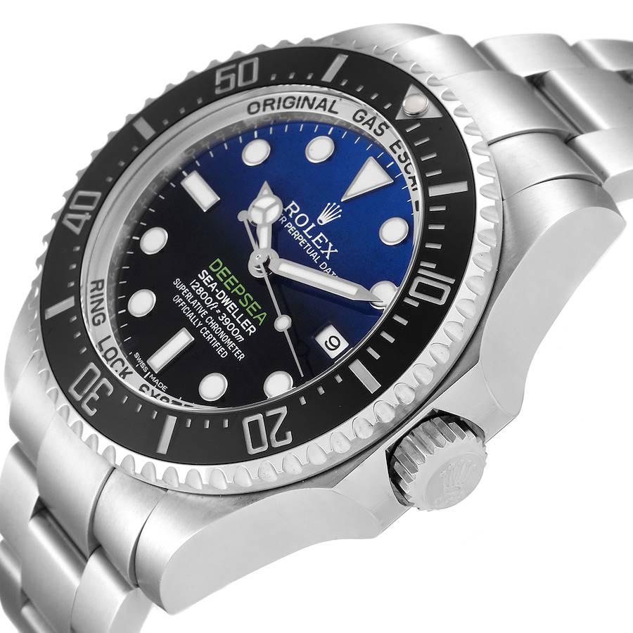 Rolex Seadweller Deepsea Cameron D-Blue Steel Watch 116660 Box Card For Sale 1