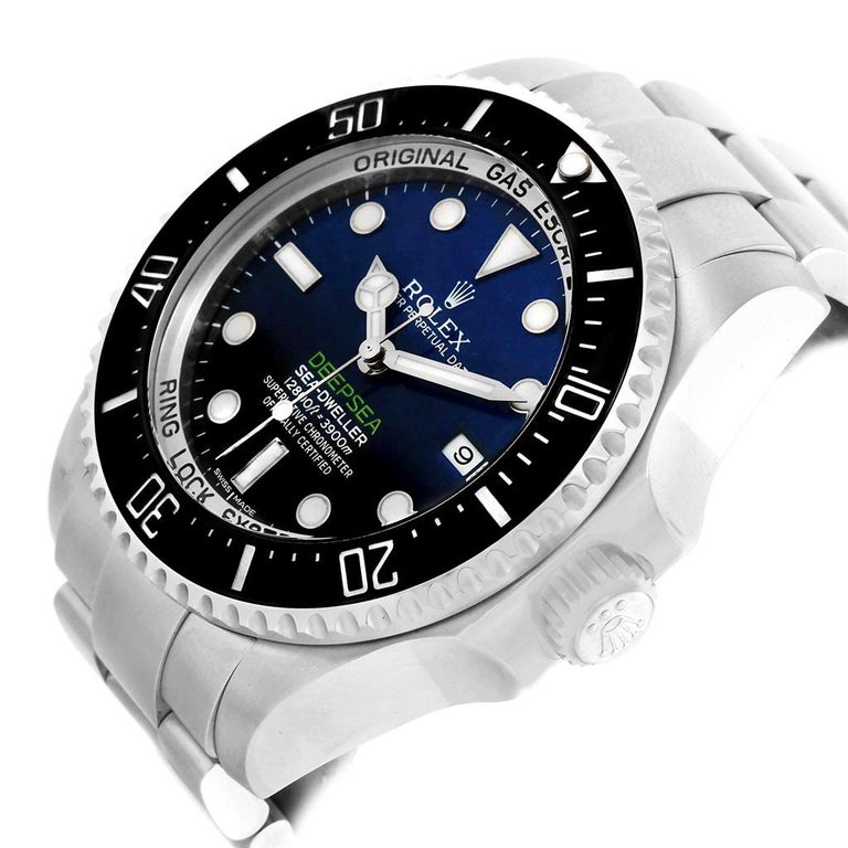 Rolex Seadweller Deepsea Cameron D-Blue Steel Watch 116660 Box Card For ...