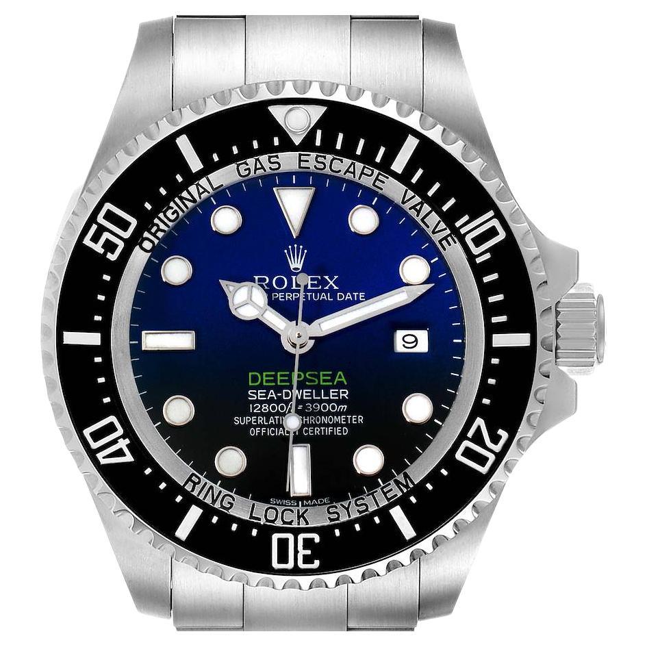 Rolex Seadweller Deepsea Cameron D-Blue Steel Watch 116660 Box Card