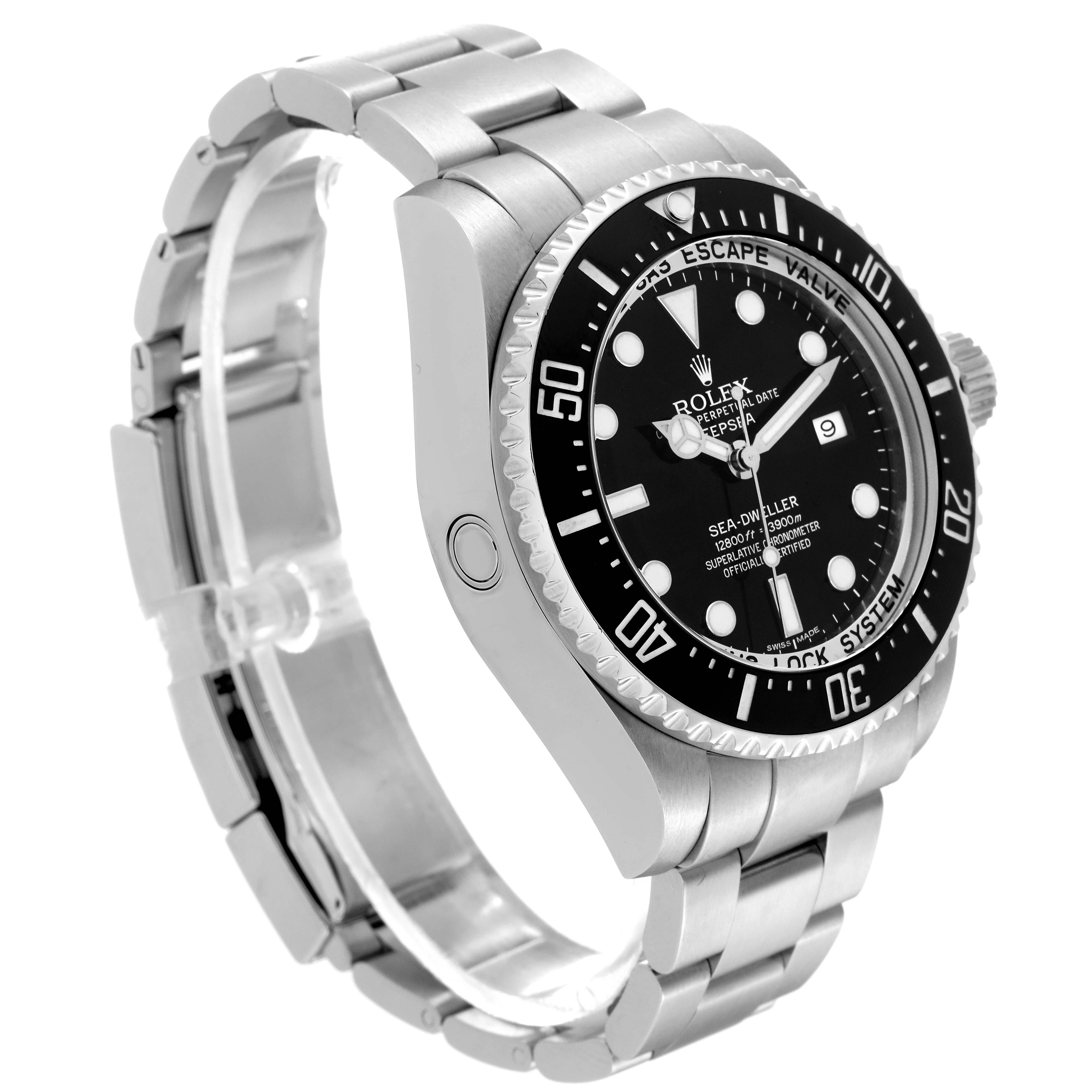 Men's Rolex Seadweller Deepsea Ceramic Bezel Steel Mens Watch 116660 Box Card