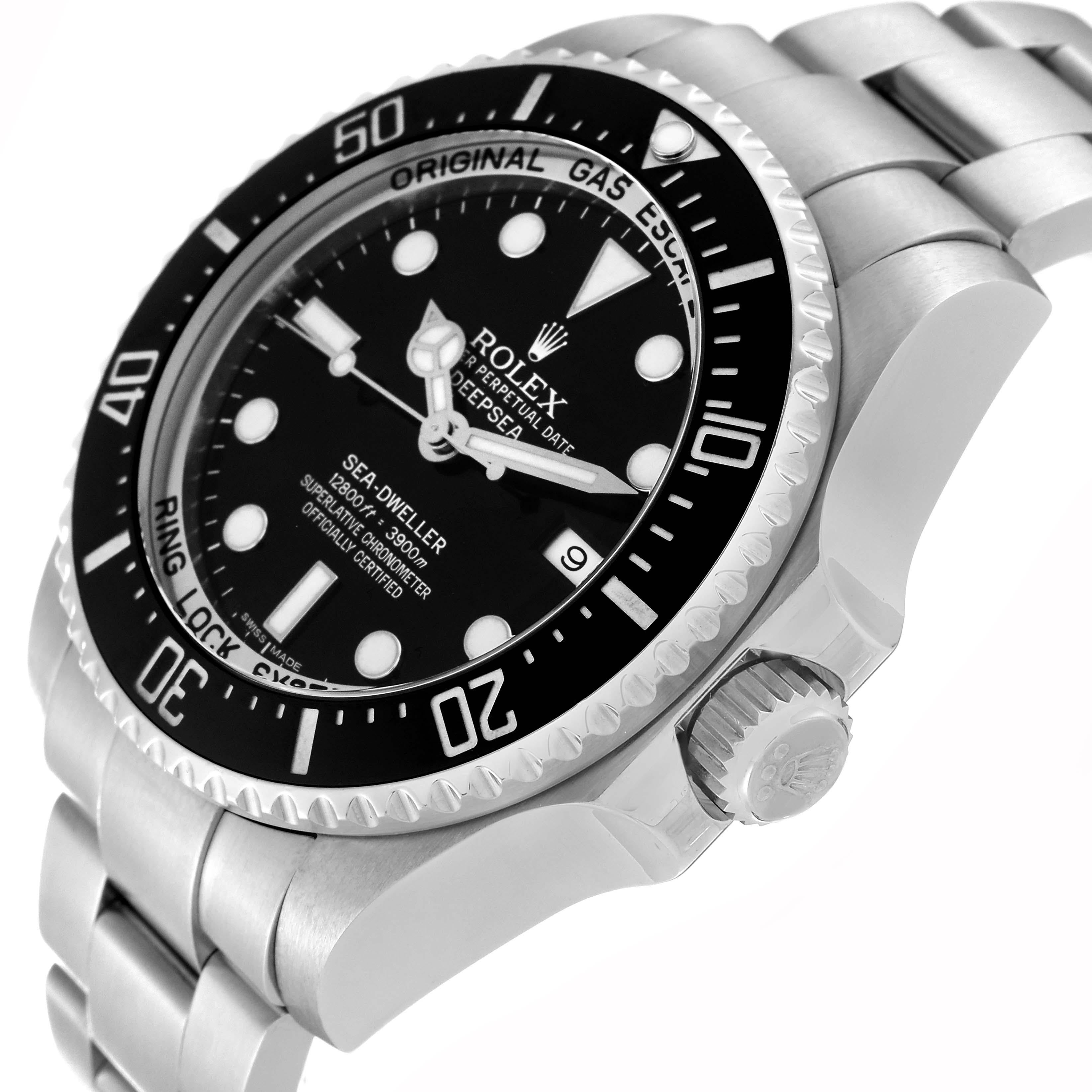 Rolex Seadweller Deepsea keramische Lünette Stahl Herrenuhr 116660 Box Karte 2