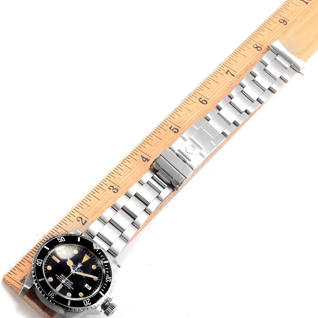 Rolex Seadweller Vintage Steel Men's Watch 1665 Box Papers 9