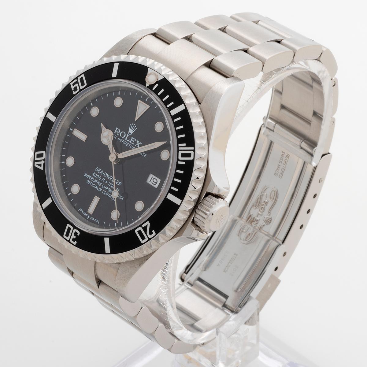Women's or Men's Rolex Seadweller Wristwatch Ref 16600 / 16600t. Full Set. Yr 2007/2008 For Sale