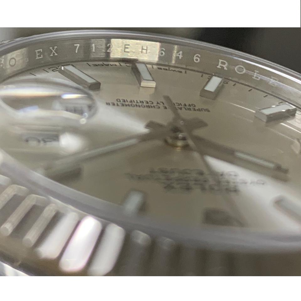 Men's Rolex Silver 126334 Datejust 41 Dial White Gold Jubilee Watch