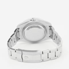 Rolex Silver 18K White Gold Oystersteel Datejust 116334-0001 Men's Wristwatch 41