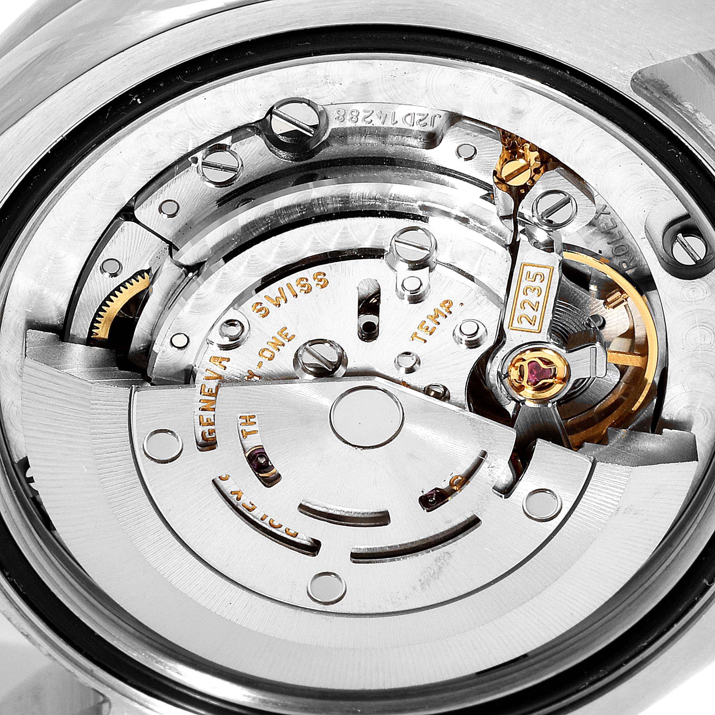 Rolex Silver Diamonds 18K White Gold Datejust 178384 Women's Wristwatch 31 MM In Good Condition In Dubai, Al Qouz 2
