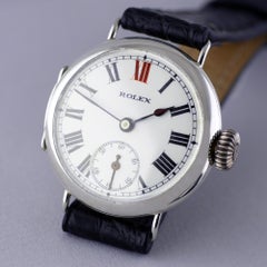 Rolex Silver Officers Trench Watch, 1913