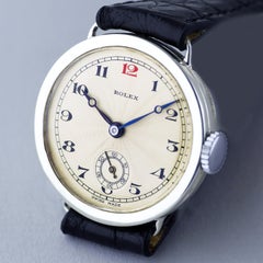 Rolex Silver Officers Trench Watch 1926