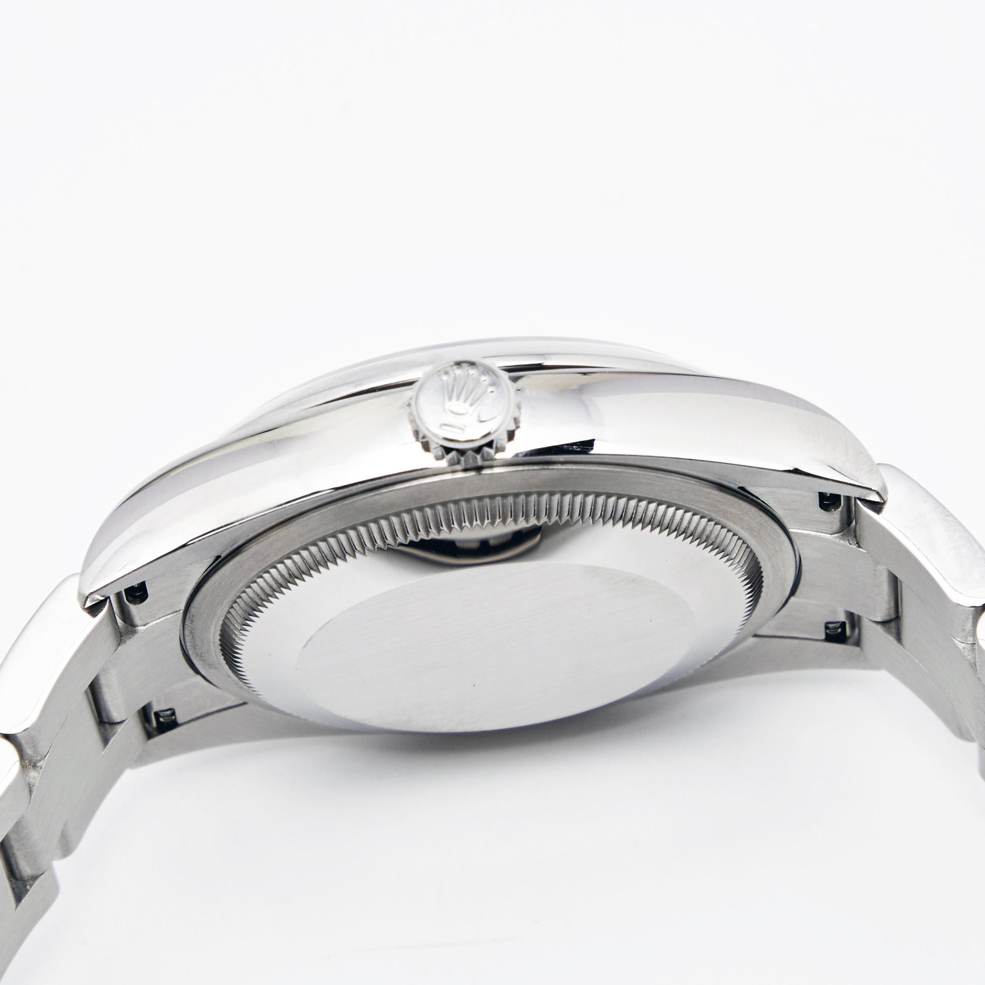 Rolex Silver Oyster Perpetual M126000-0001 Men's Wristwatch 36 mm In Excellent Condition In Dubai, Al Qouz 2