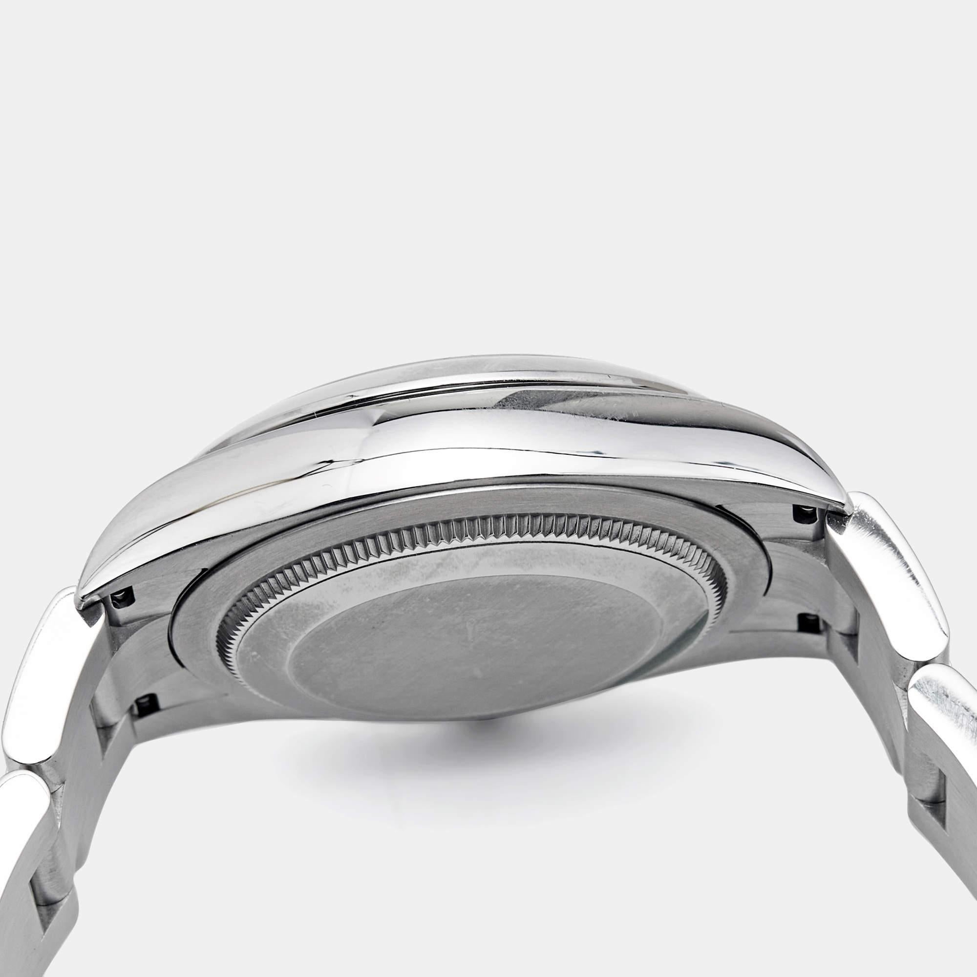 Men's Rolex Silver Oystersteel Oyster Perpetual 124200-0001 Women's Wristwatch 34 mm