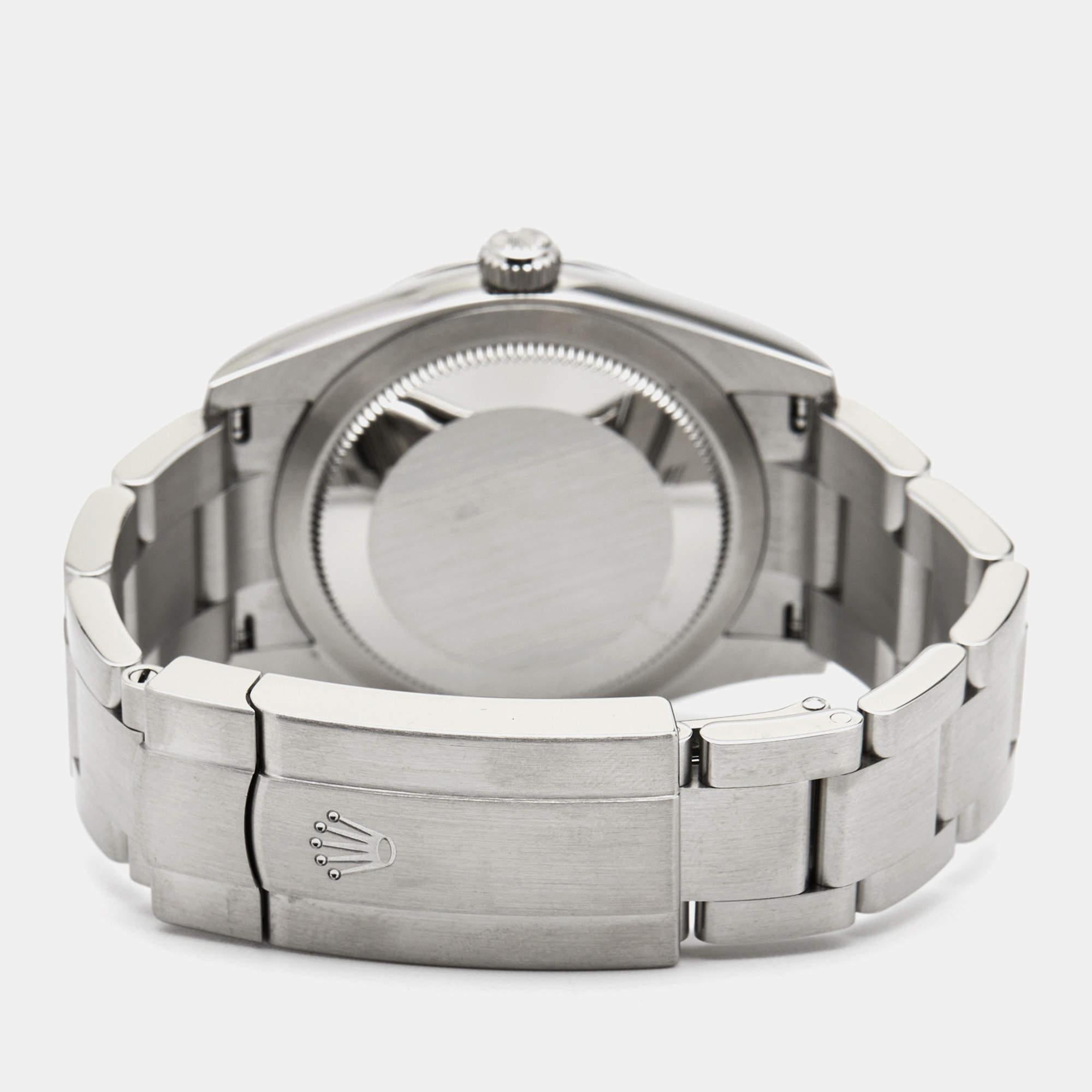 Rolex Silver Oystersteel Oyster Perpetual 124200-0001 Women's Wristwatch 34 mm 5