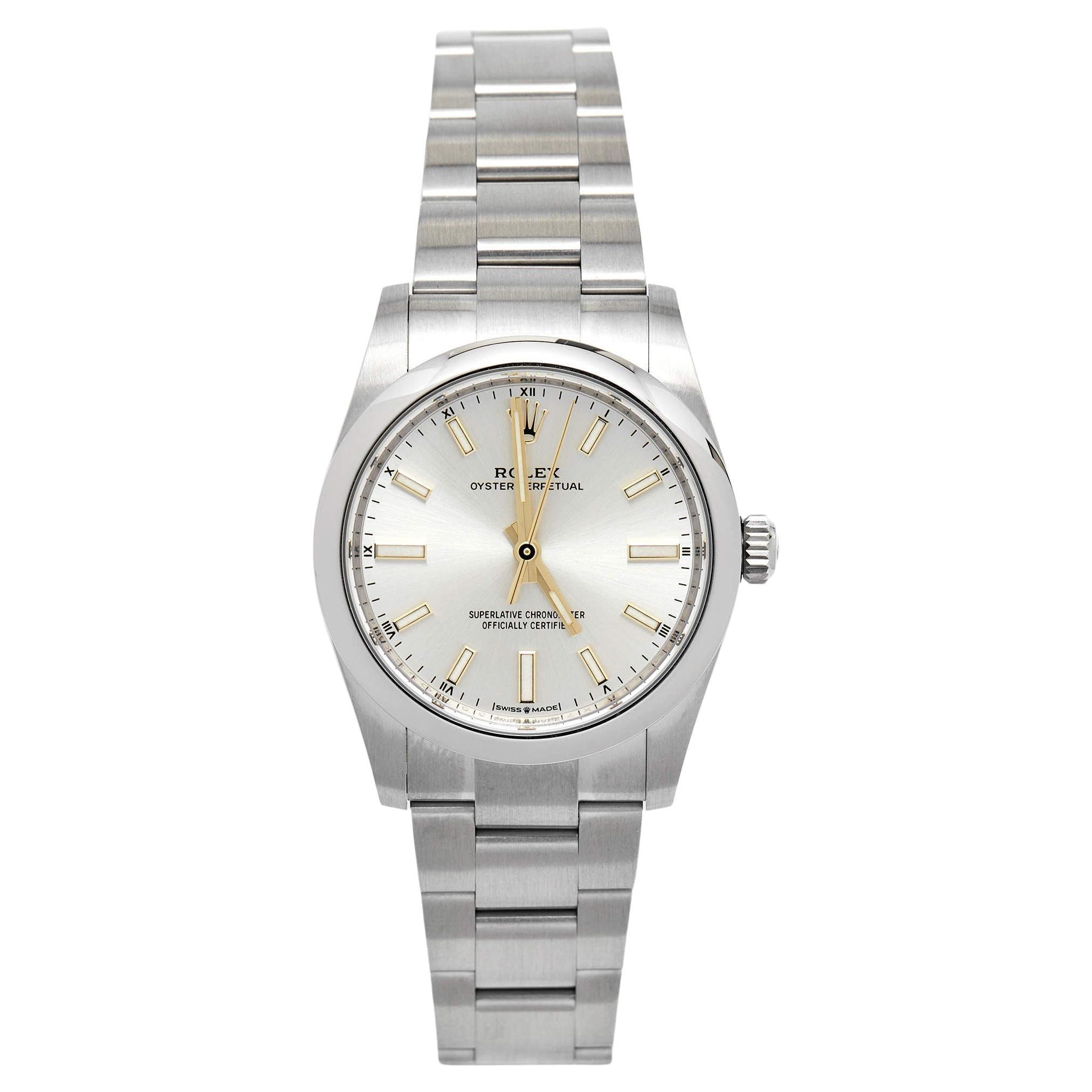 Rolex Oyster Perpetual in Oystersteel, M124200-0001 | London Jewelers