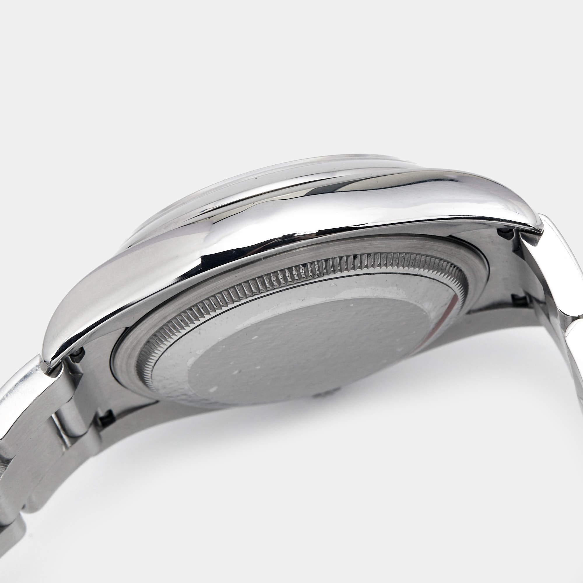 Men's Rolex Silver Stainless Steel Datejust 116200 Unisex Wristwatch 36 mm