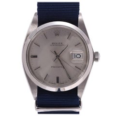 Rolex Silver Stainless Steel Oyster Date 6694 Men's Wristwatch 35 MM