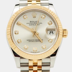 Reloj de pulsera Rolex Datejust para mujer en oro amarillo de 18 quilates con diamantes 31 mm