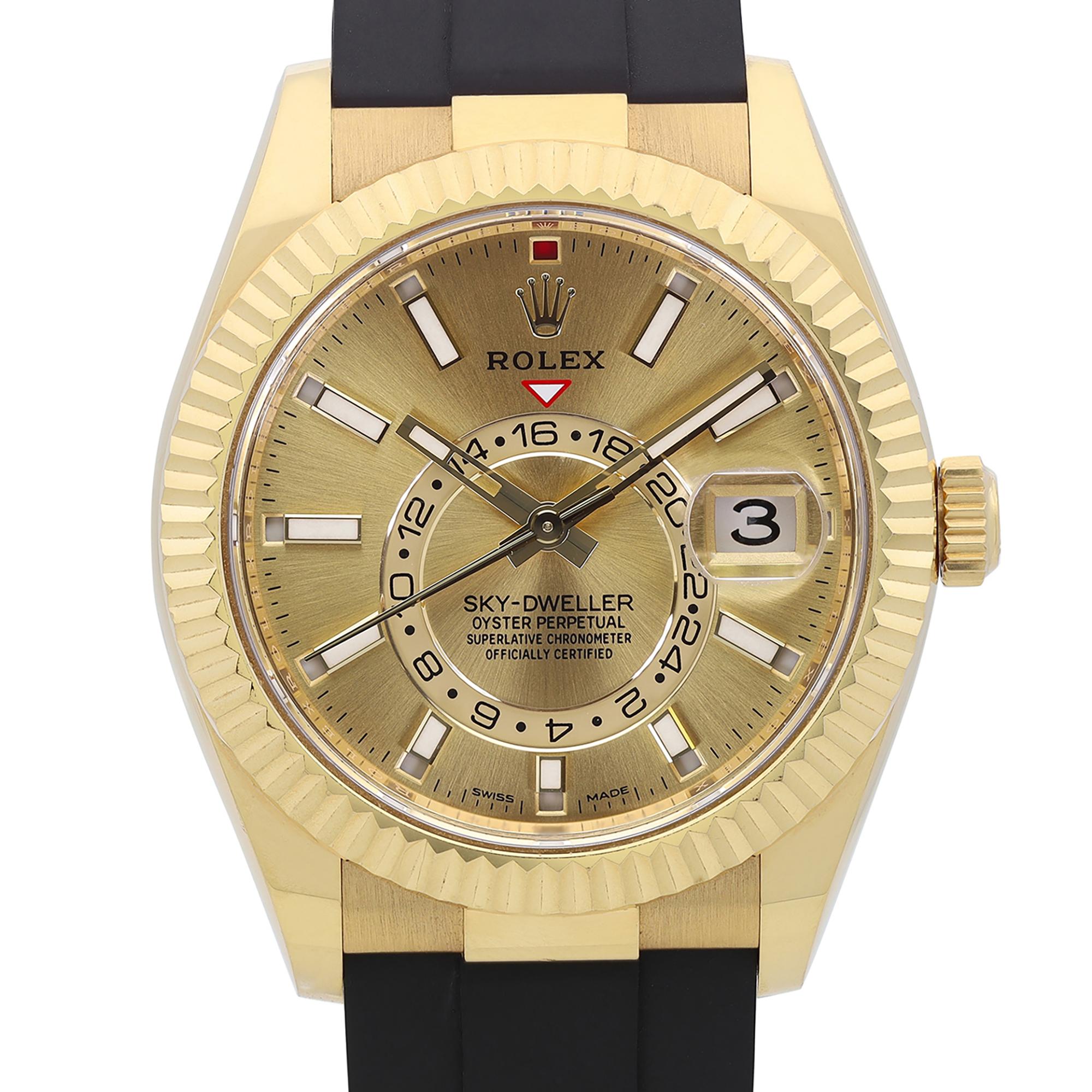 2021 Card. Store Display Model Can have minor blemishes during store display and handling. 

Brand: Rolex  Type: Wristwatch  Department: Men  Model Number: 326238  Country/Region of Manufacture: Switzerland  Style: Luxury  Model: Rolex Sky-Dweller 