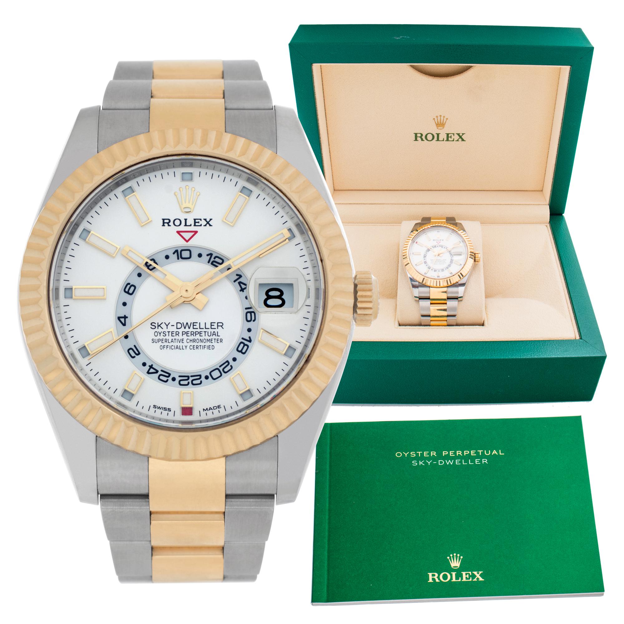 Rolex Sky-Dweller 18k Gold & Stainless Steel Automatic Wristwatch Ref 326933 4