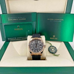 Rolex Sky-Dweller, 18k Rose Gold, Rhodium, Ref# 326235, Unworn Watch, 2021