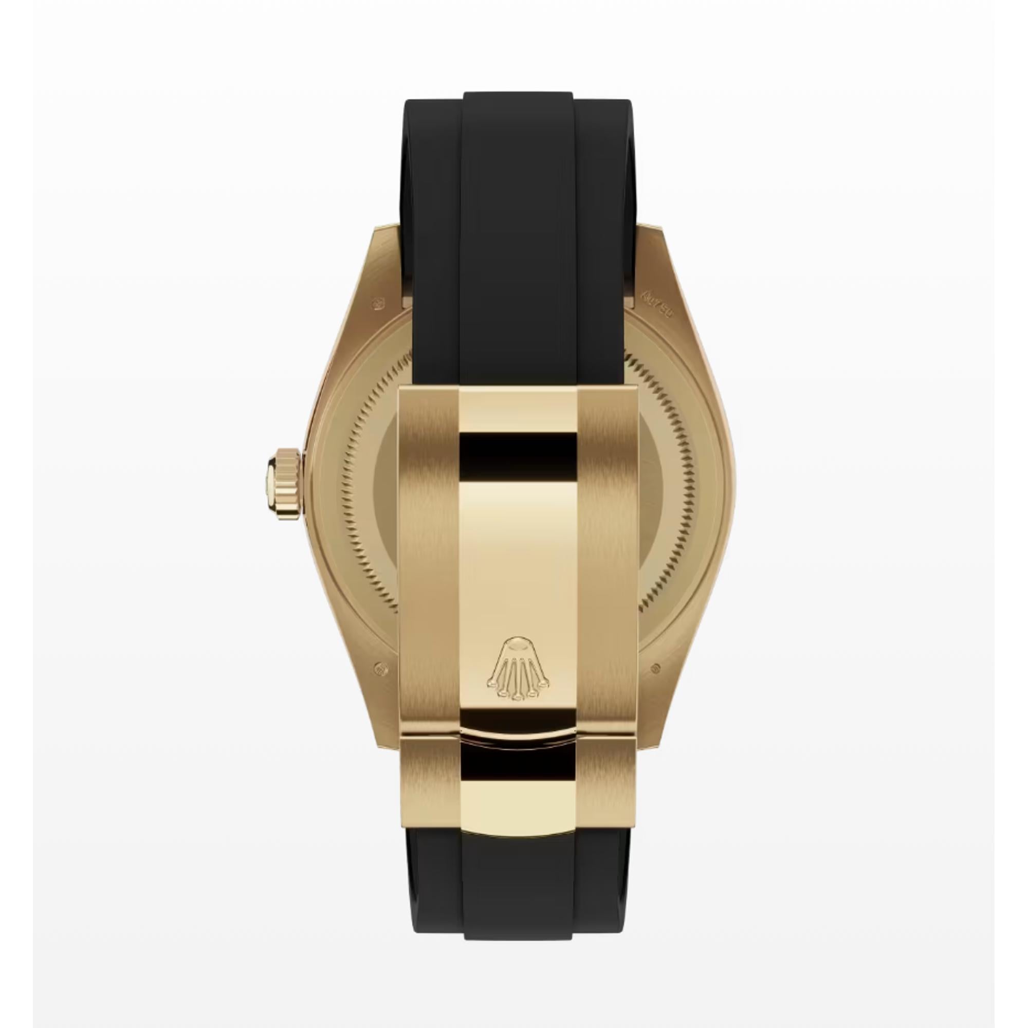 Rolex Sky-Dweller 18k Yellow Gold Black Dial Automatic Watch 336238 For Sale 1