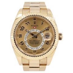 Rolex Sky-Dweller 18K Yellow Gold Champagne Dial Ref 326938 