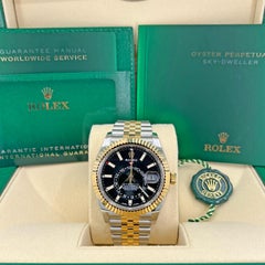 Rolex Sky-Dweller, 18k YG/SS, Black, Ref# 326933, Unworn, Watch 2022